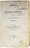 ECONOMICS  MALTHUS, THOMAS ROBERT. Principles of Political Economy.  Boston, 1821